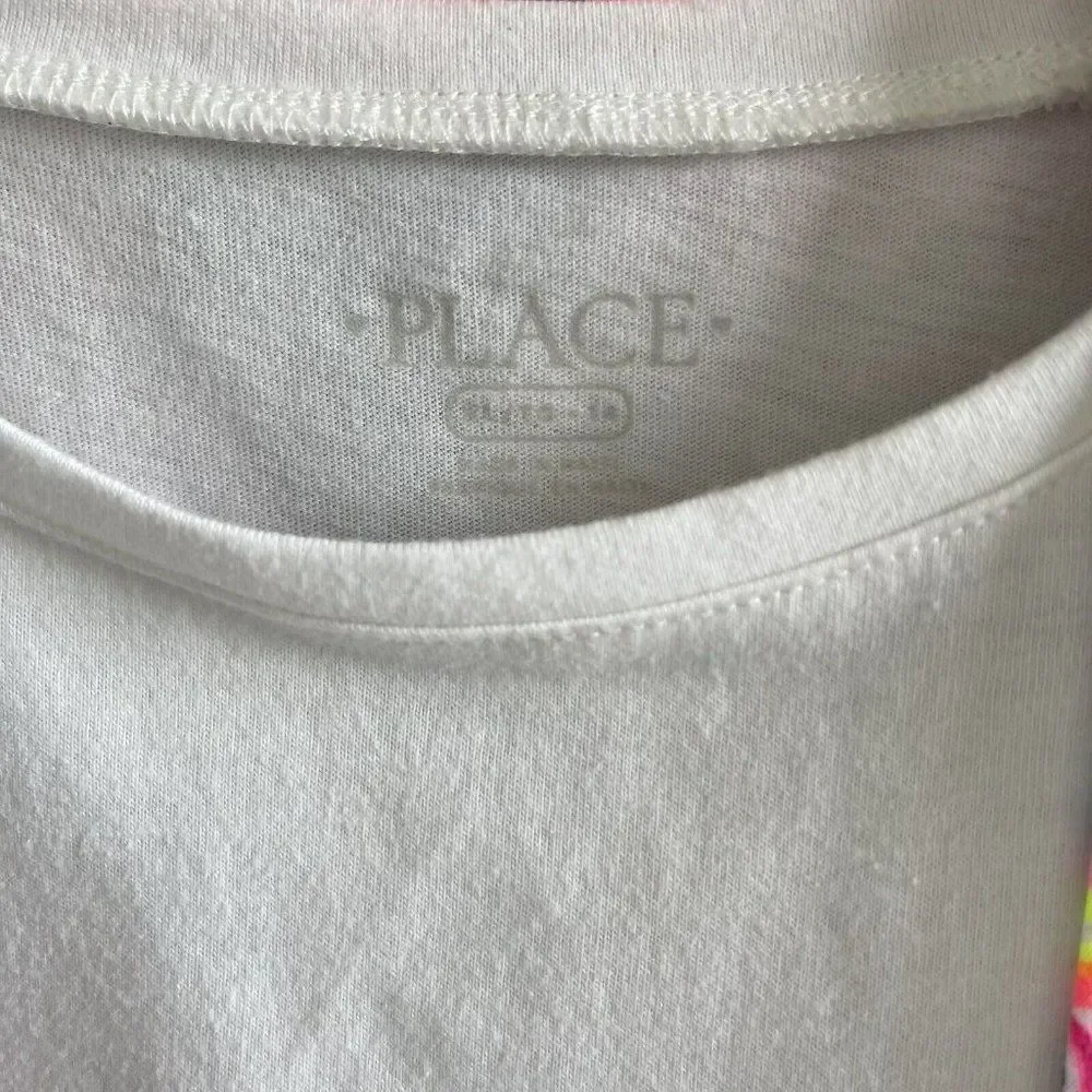 Limited Too Colorful Shirt Girls Large 14/16 White Shirt Under Childrens Place - Picture 3 of 4
